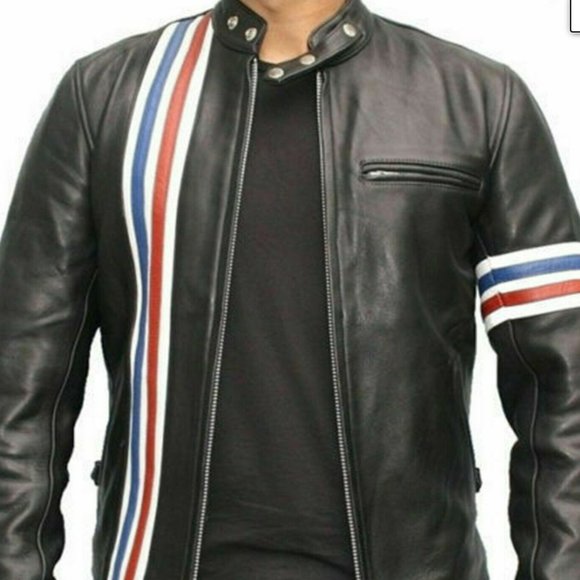 Men's Black Sheepskin Leather Jacket
